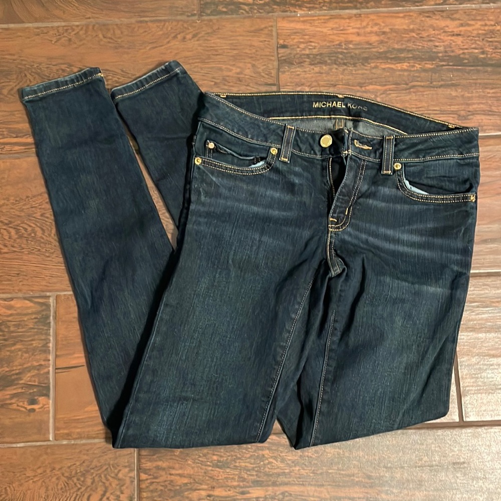 Worn Michael Kors Skinny Jeans Size 0 98% Cotton 2% Elastane